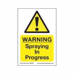 Treehog SS0052 Corex Safety Sign Warning Spraying In Progress